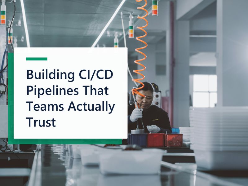 Building CI/CD Pipelines That Teams Actually Trust